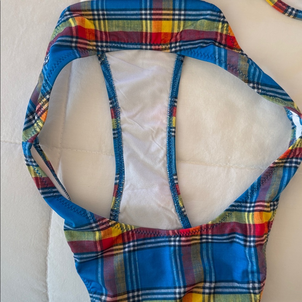 Heavy Manners ‘Toulouse’ madras bikini set in size XS/Small - Picture 11 of 11